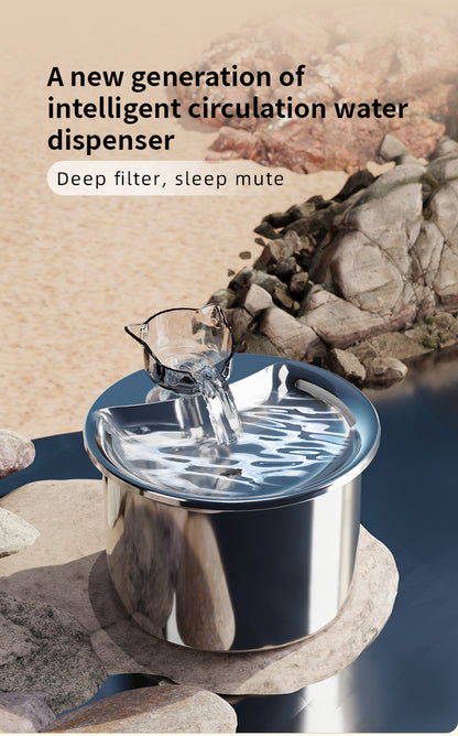 Smart Pet Water Feeder - 2L Stainless