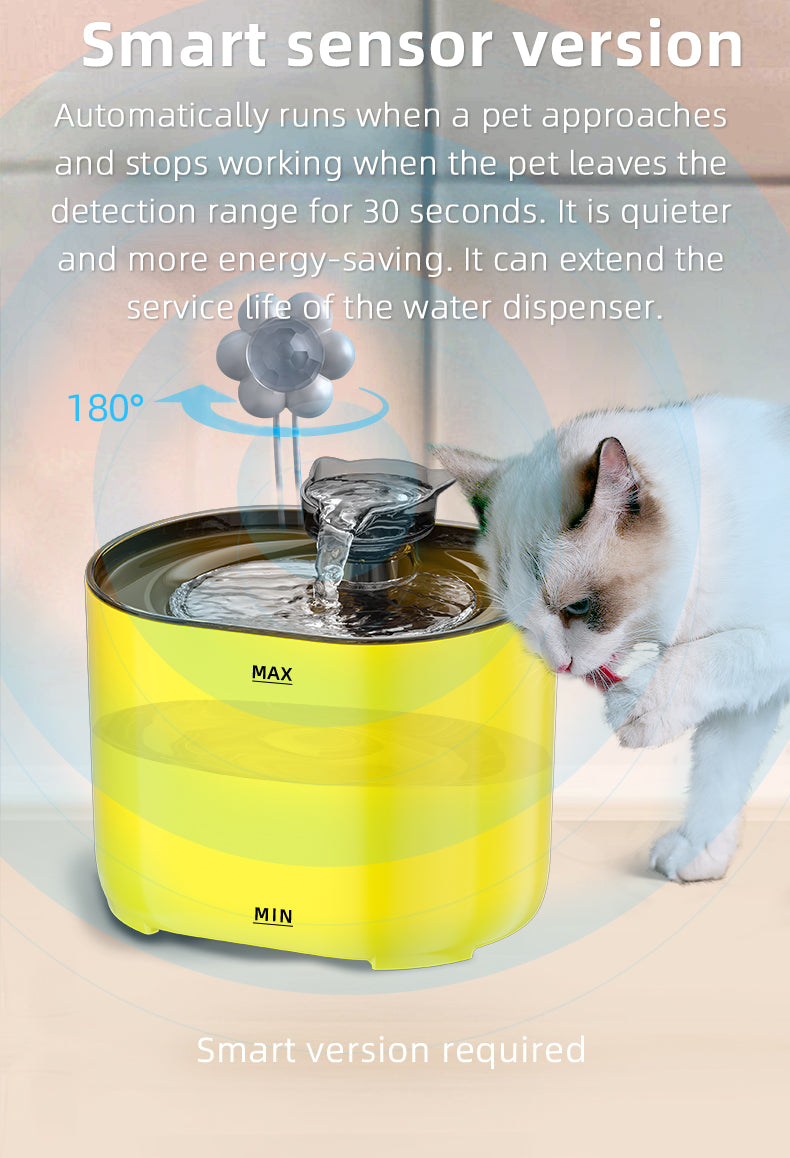 Cat Water Fountain - 2.2L Cute Cat-shaped Spout