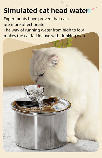 Smart Pet Water Feeder - 2L Stainless